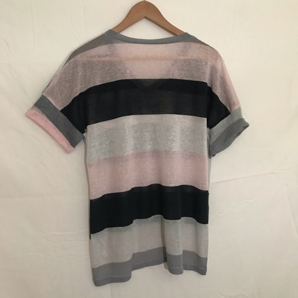 Striped Sheer T-Shirt - Picture 3 of 3
